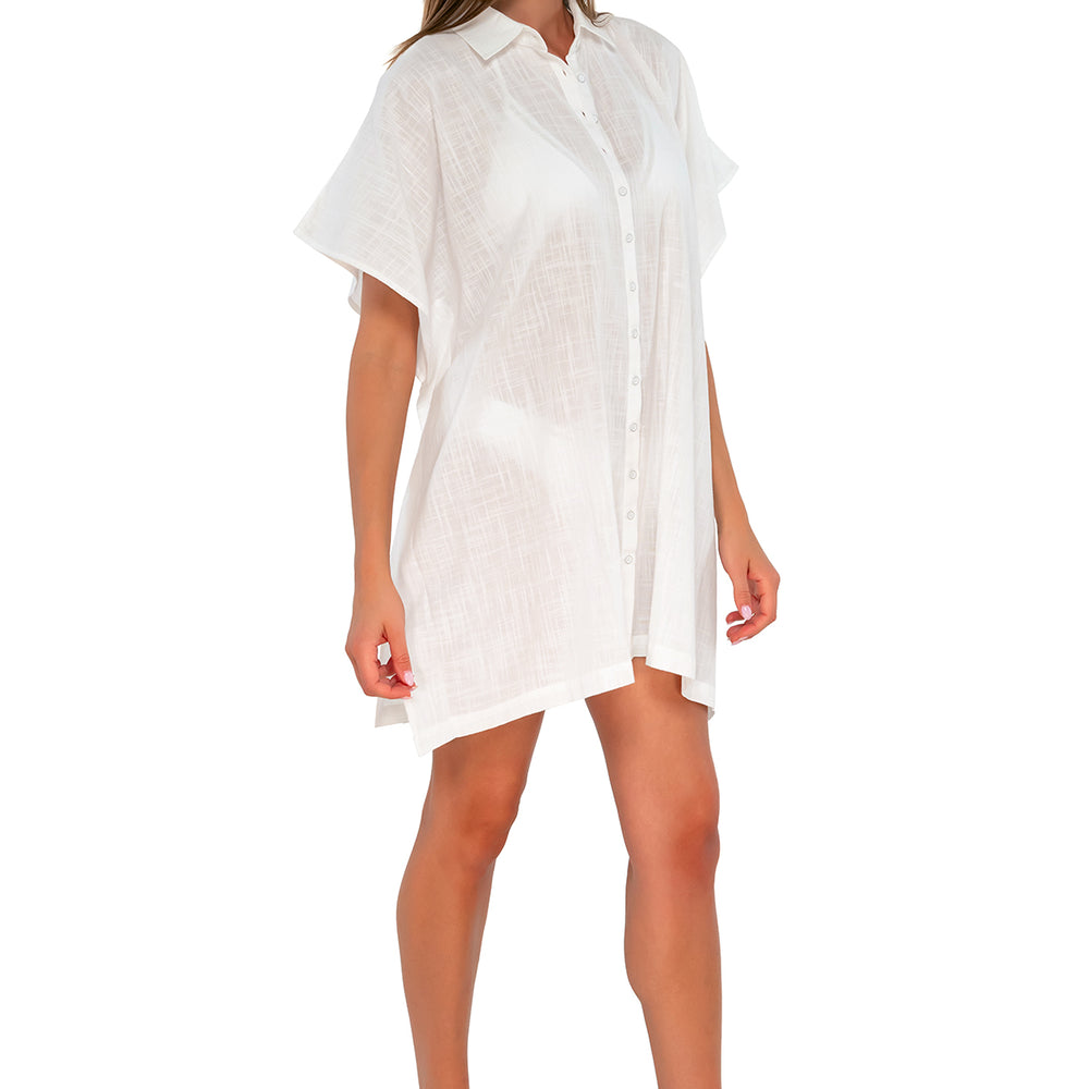 
                      
                        Sunsets White Lily Shore Thing Tunic Cover Up
                      
                    