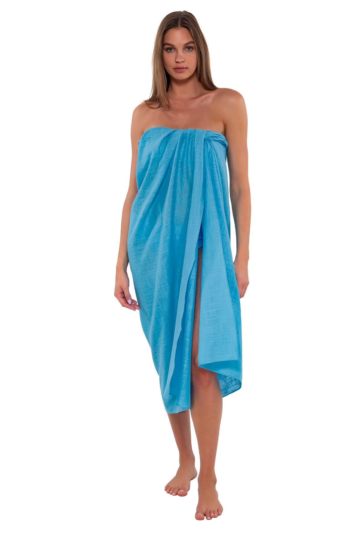 Sunsets Blue Bliss Paradise Pareo Cover Up