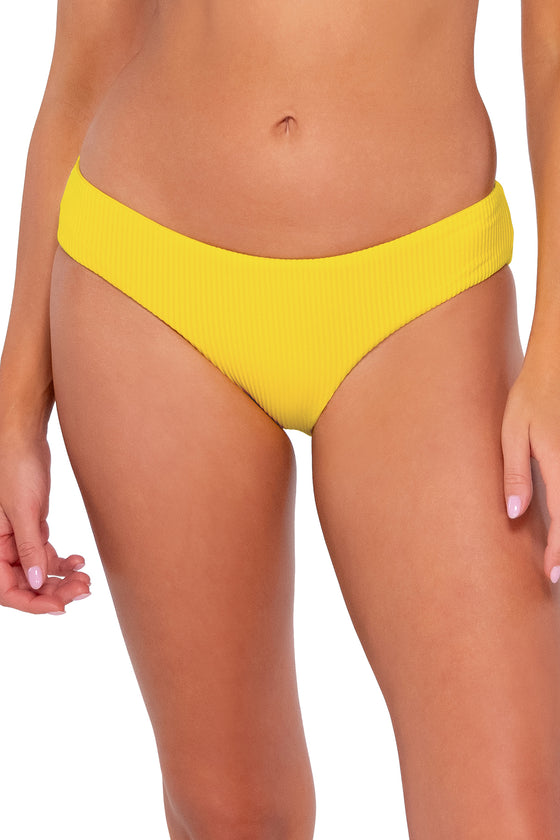 Sunsets Lemon Zest Sandbar Rib Alana Hipster Bikini Bottom