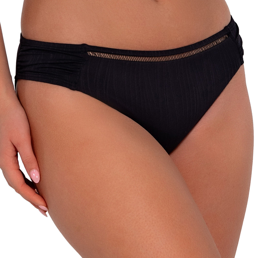 
                      
                        Sunsets Black Seagrass Texture Audra Hipster Bikini Bottom
                      
                    