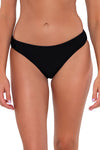 Sunsets Black Collins Hipster Bikini Bottom