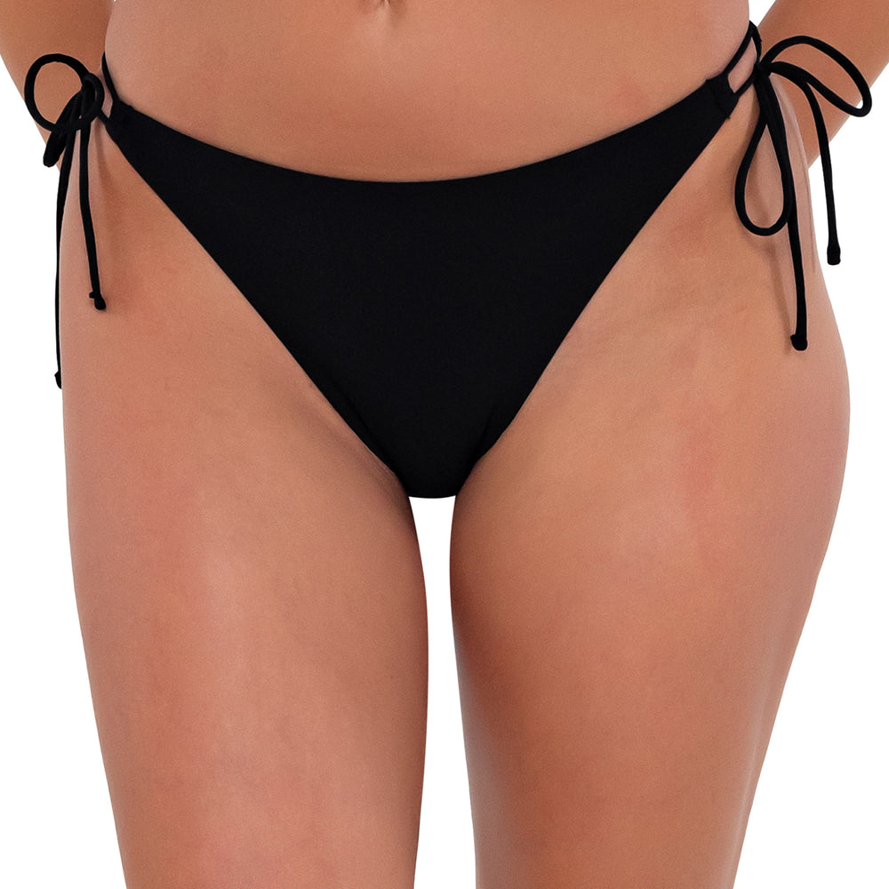 Sunsets Black Everlee Tie Side Bikini Bottom