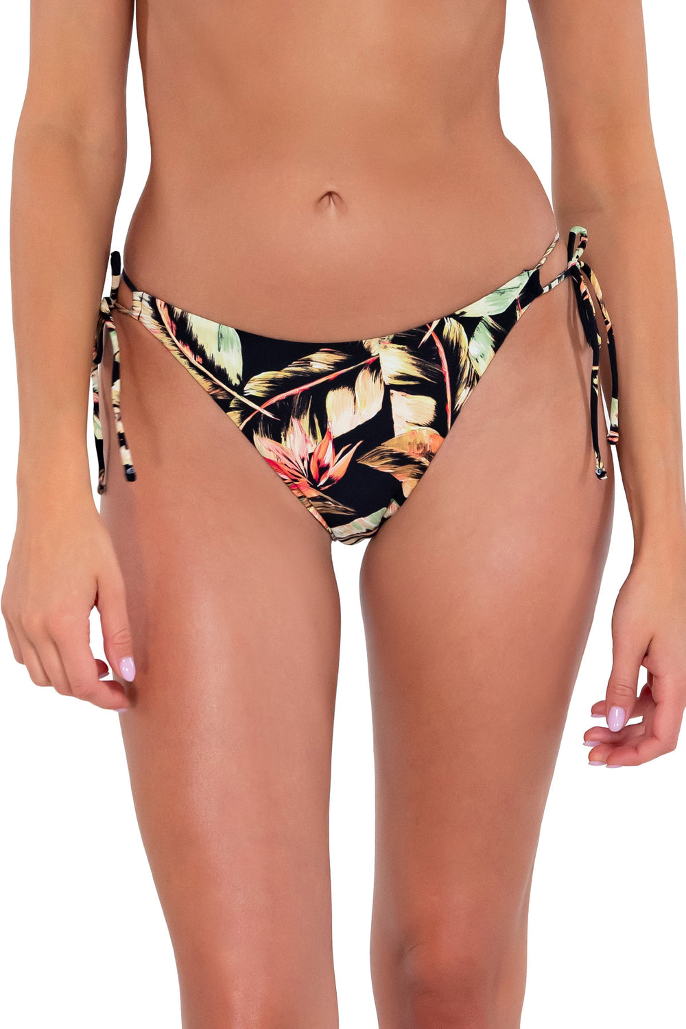 Sunsets Retro Retreat Everlee Tie Side Bikini Bottom