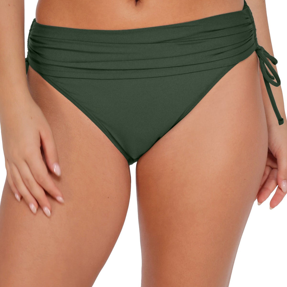 Sunsets Island Green Darci High Waist Bottom