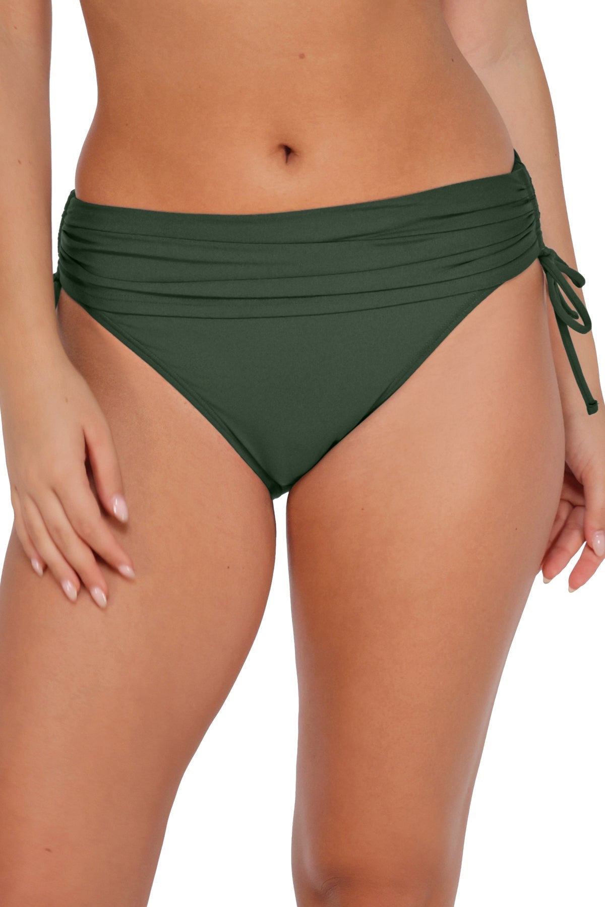 Sunsets Island Green Darci High Waist Bottom