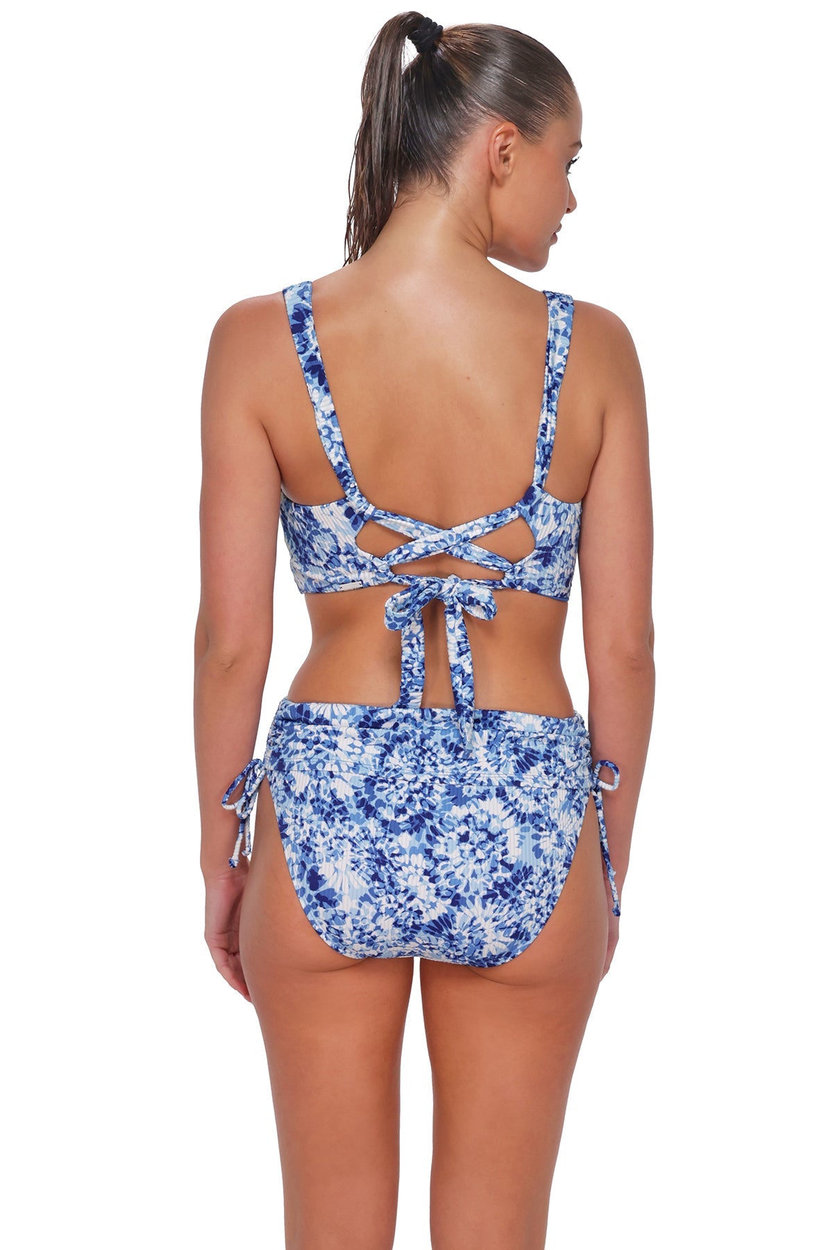 Sunsets Island Ink Rib Darci High Waist Bottom