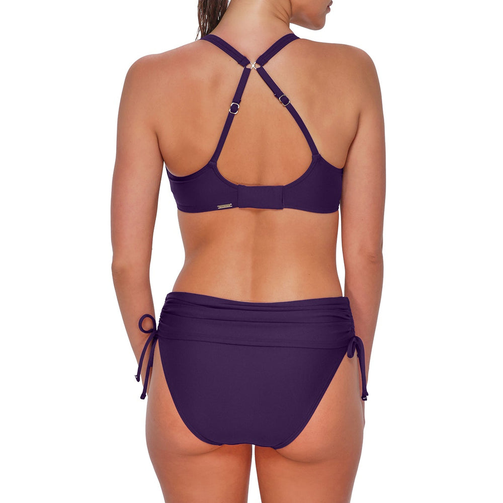 Sunsets Paradise Plum Darci High Waist Bottom