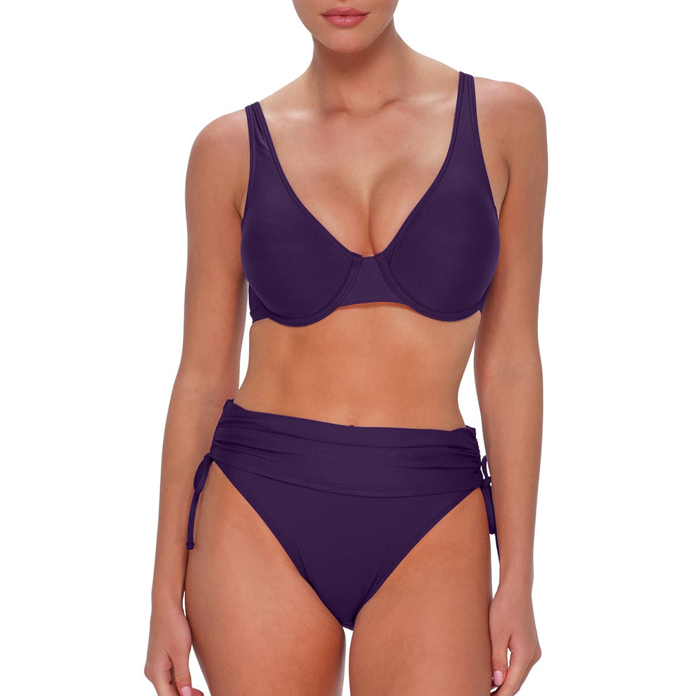 
                      
                        Sunsets Paradise Plum Darci High Waist Bottom
                      
                    