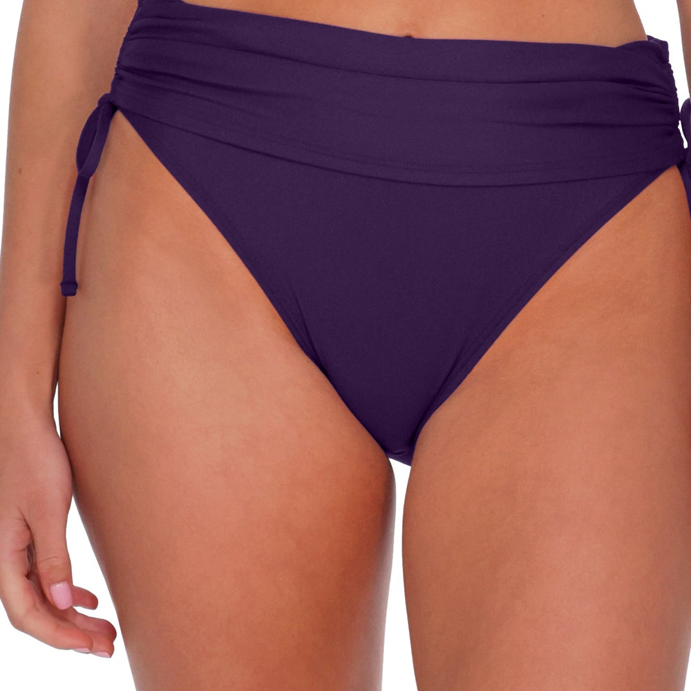 Sunsets Paradise Plum Darci High Waist Bottom