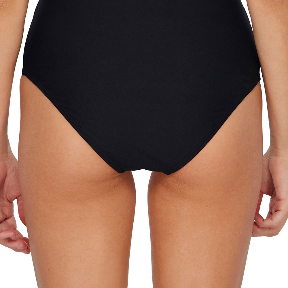 Sunsets Black Capri High Waist Bottom