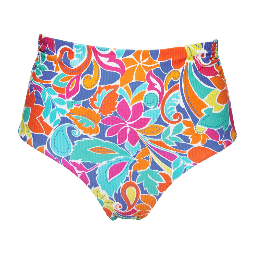 
                      
                        Sunsets Festive Floral Sandbar Rib Capri High Waist Bottom
                      
                    