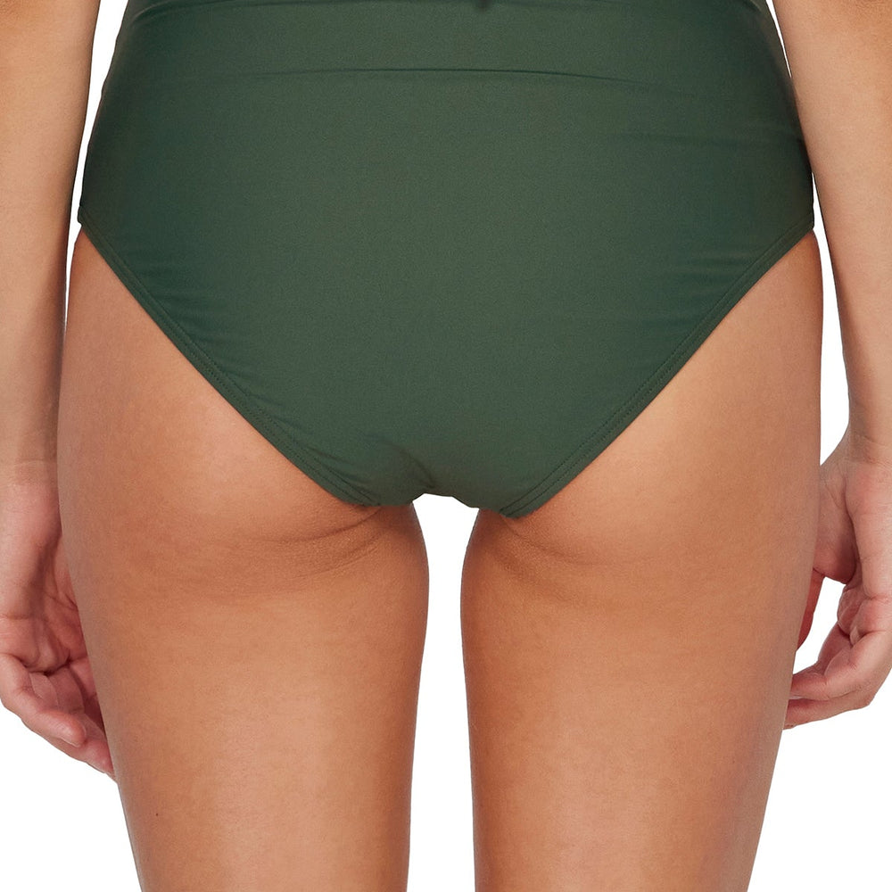 Sunsets Island Green Capri High Waist Bottom