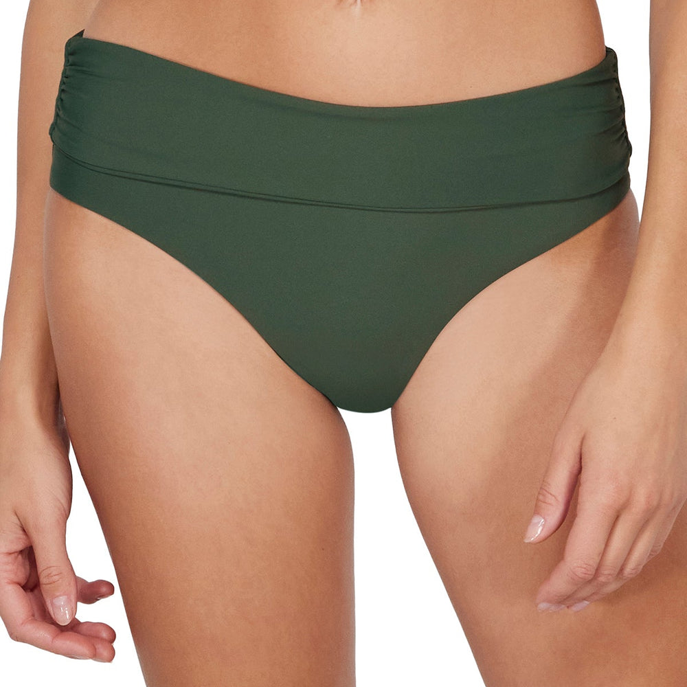 
                      
                        Sunsets Island Green Capri High Waist Bottom
                      
                    