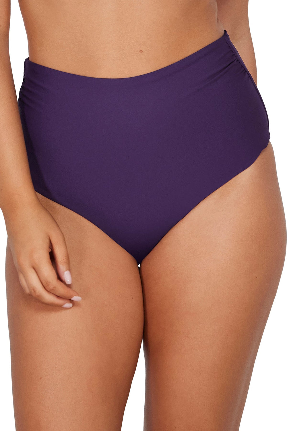 Sunsets Paradise Plum Capri High Waist Bottom