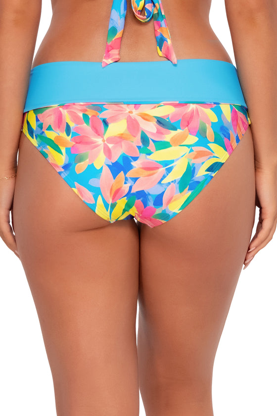 Sunsets Shoreline Petals Capri High Waist Bikini Bottom