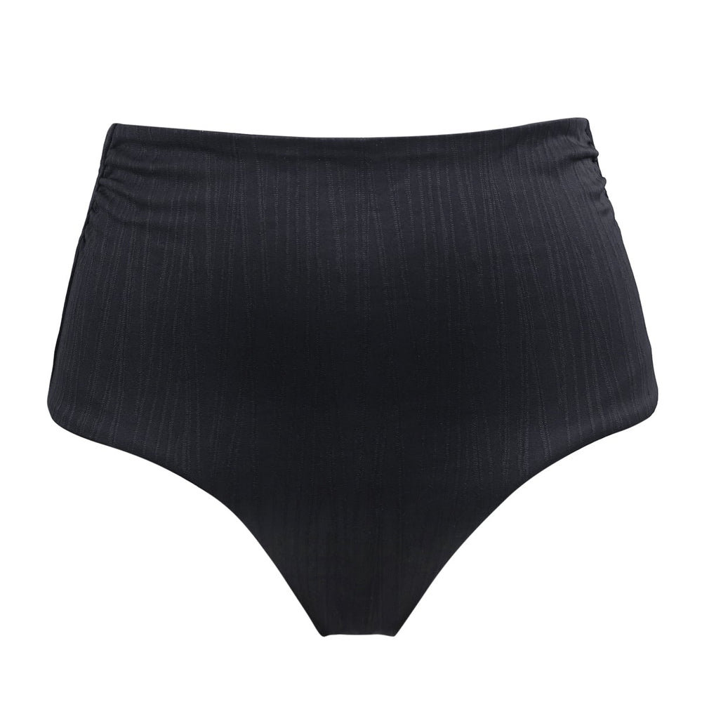 
                      
                        Sunsets Black Seagrass Texture Capri High Waist Bottom
                      
                    