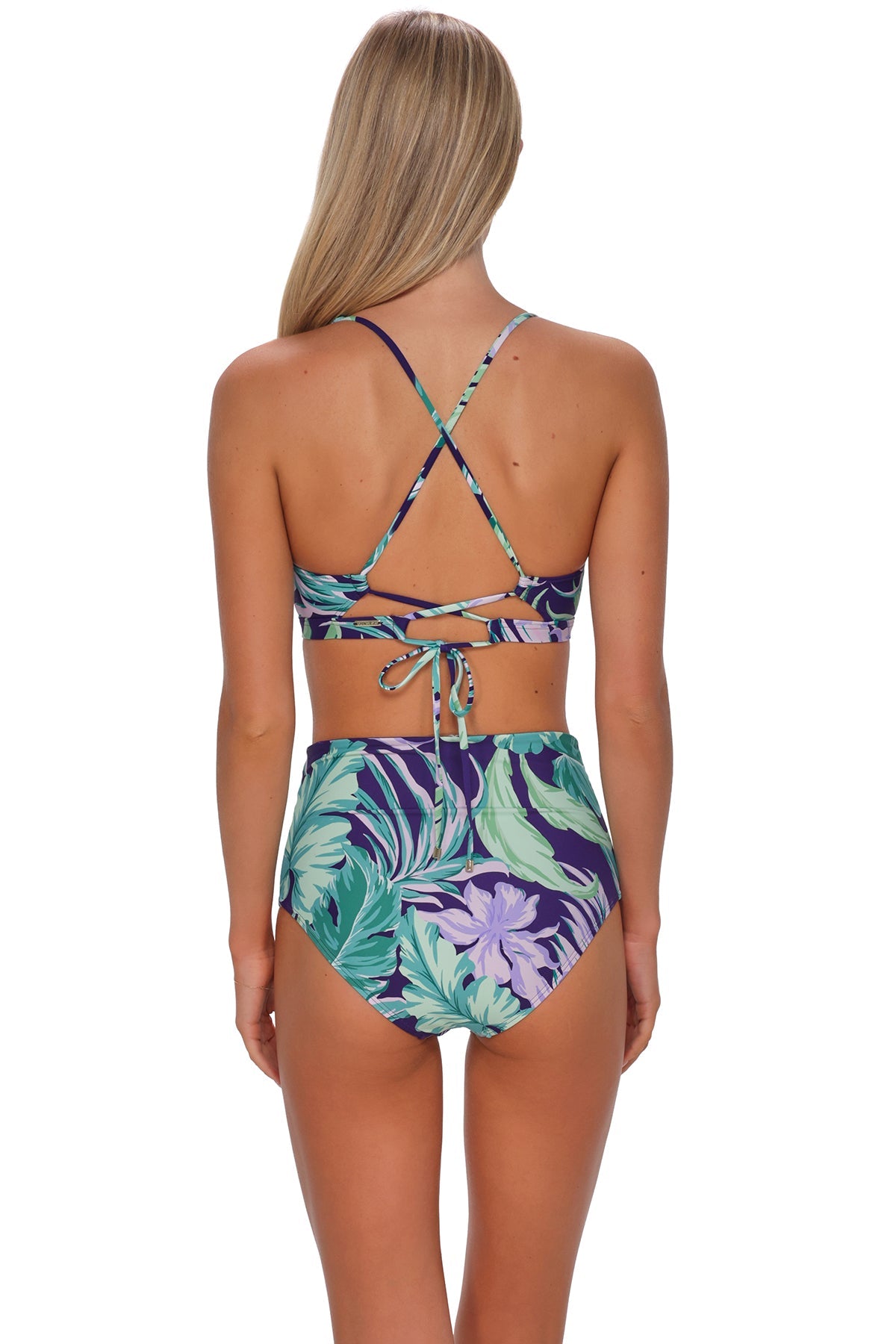 Sunsets Palm Shade Capri High Waist Bottom