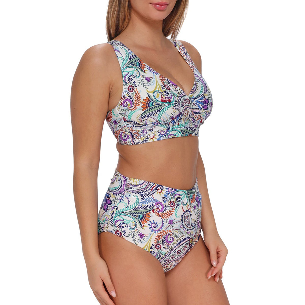 
                      
                        Sunsets Tide Pool Twist Capri High Waist Bottom
                      
                    