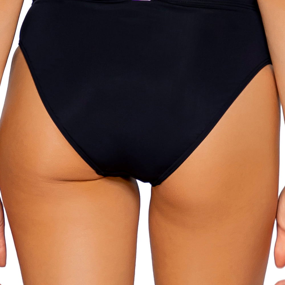 Sunsets Black Summer Lovin V-Front Bikini Bottom