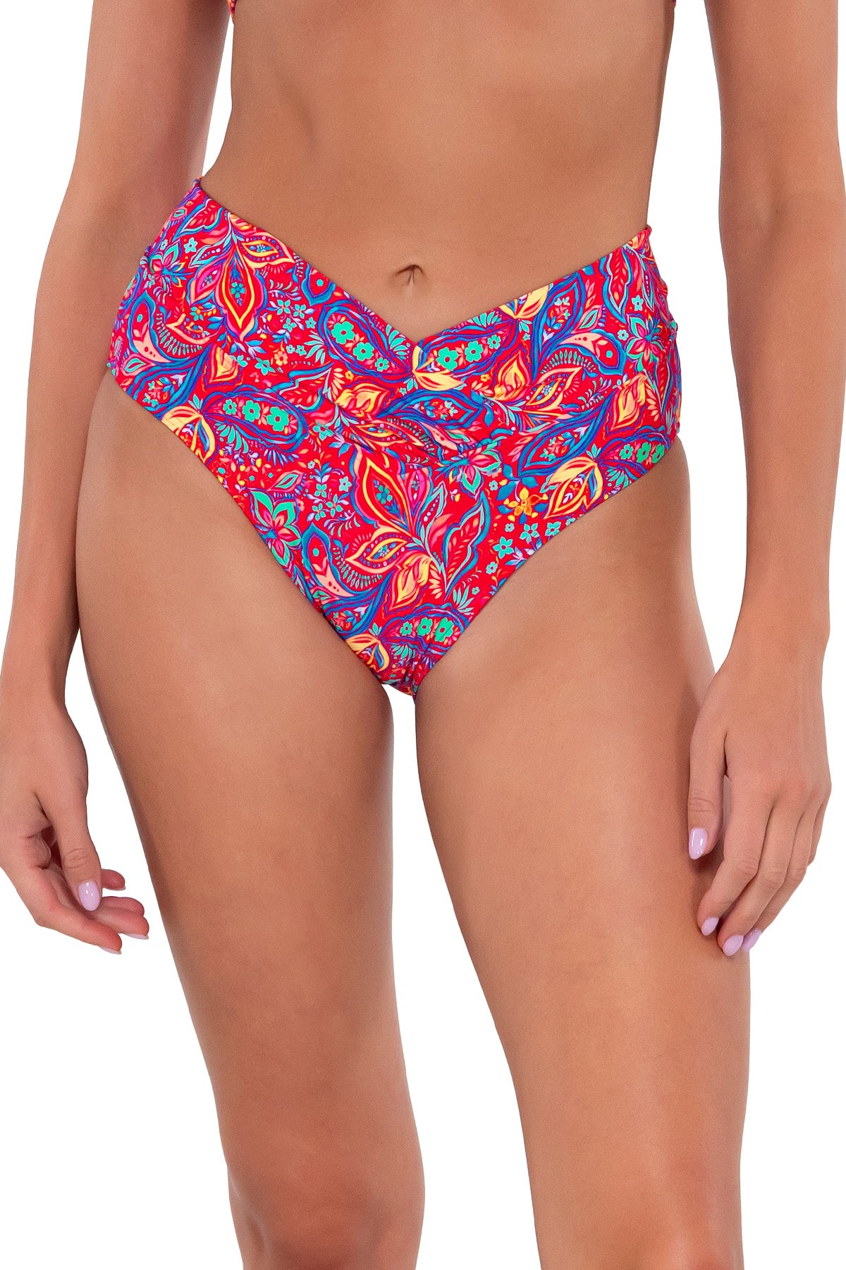 Sunsets Rue Paisley Summer Lovin V-Front Bikini Bottom