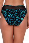 Sunsets Cascade Seagrass Texture Annie High Waist Bikini Bottom