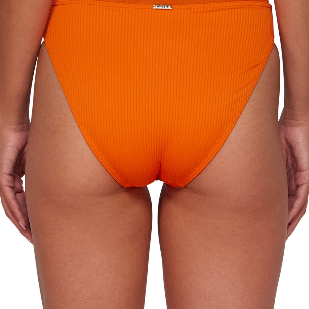 Sunsets Kumquat Sandbar Rib Annie High Waist Bottom