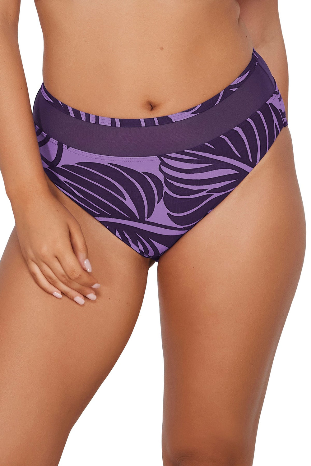 Sunsets Mystic Palms Annie High Waist Bottom