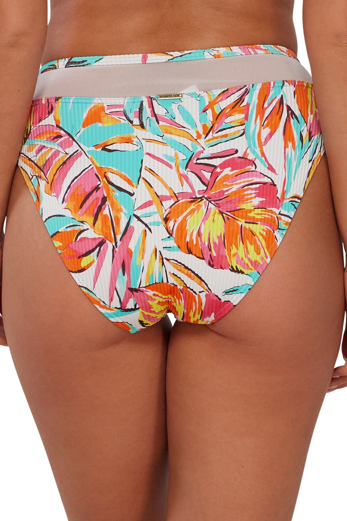 Sunsets Palms Serenade Sandbar Rib Annie High Waist Bottom