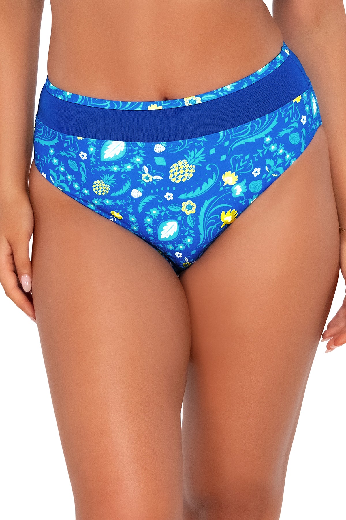 Sunsets Pineapple Grove Annie High Waist Bikini Bottom