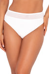 Sunsets White Lily Annie High Waist Bikini Bottom