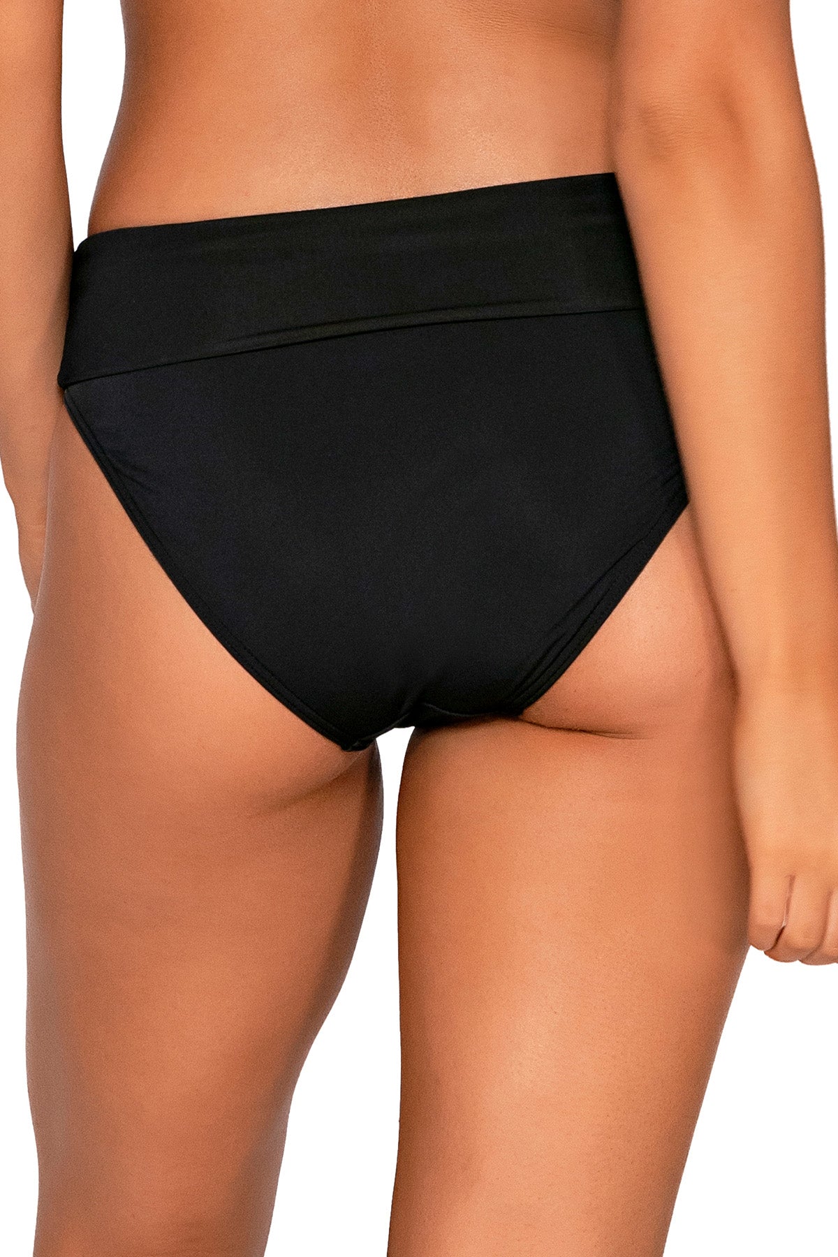 Sunsets Black Hannah High Waist Bikini Bottom