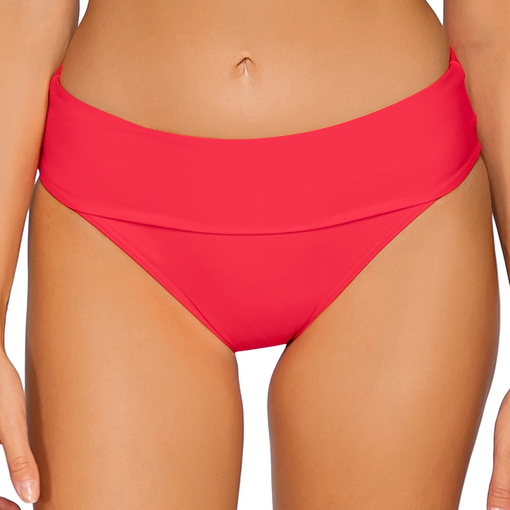 
                      
                        Sunsets Geranium Hannah High Waist Bikini Bottom
                      
                    