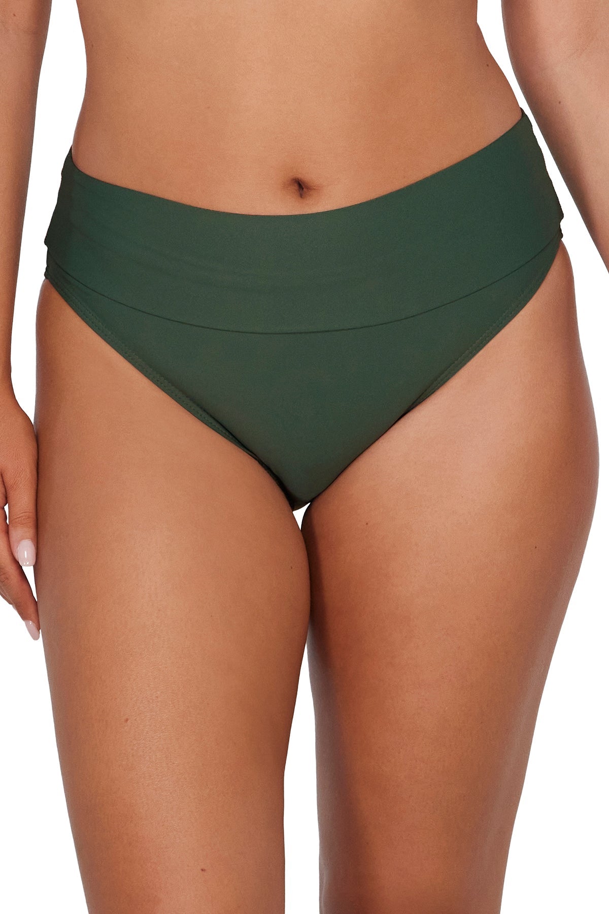 Sunsets Island Green Hannah High Waist Bottom