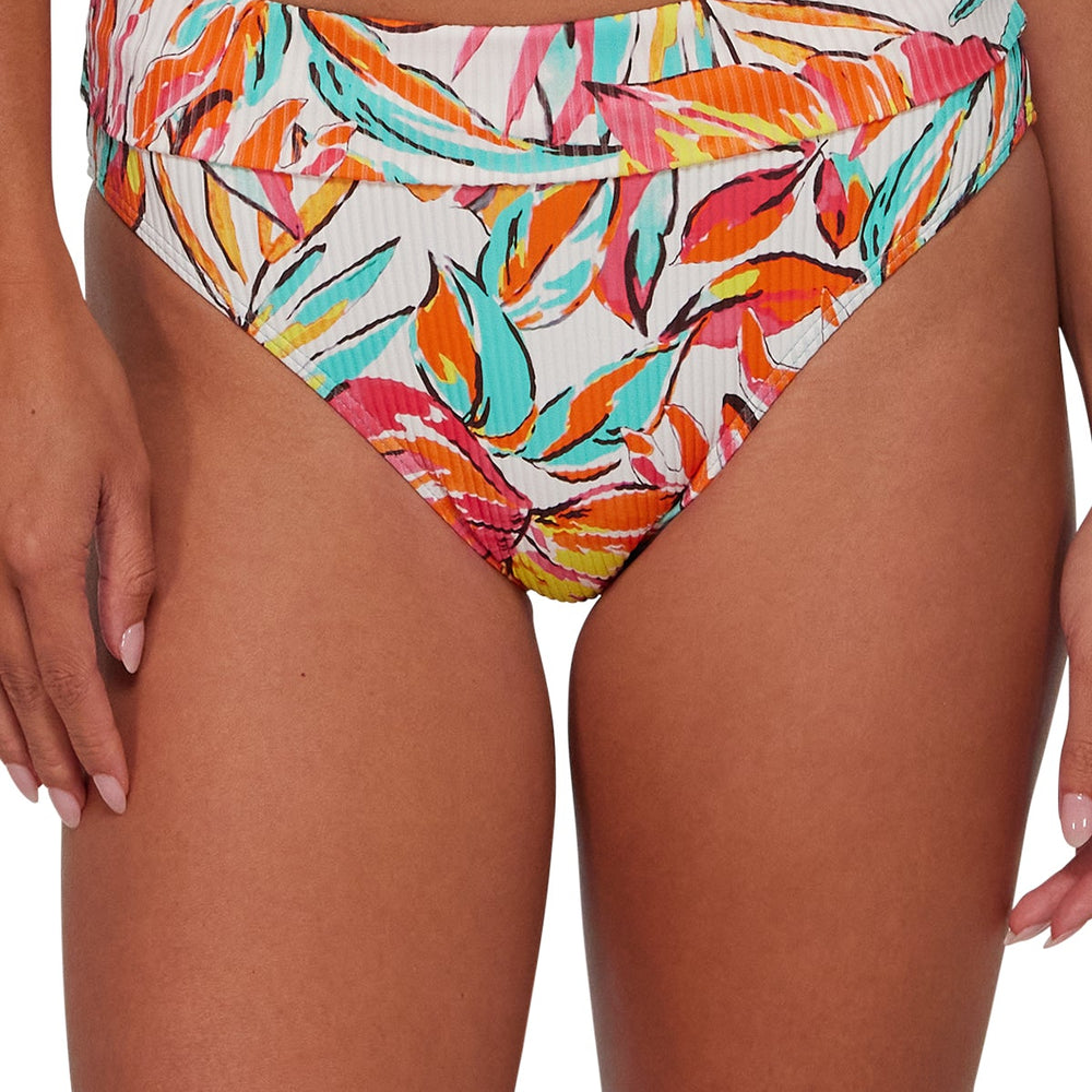 Sunsets Palms Serenade Sandbar Rib Hannah High Waist Bottom