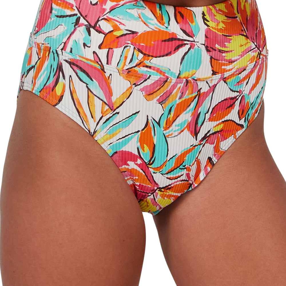 Sunsets Palms Serenade Sandbar Rib Hannah High Waist Bottom