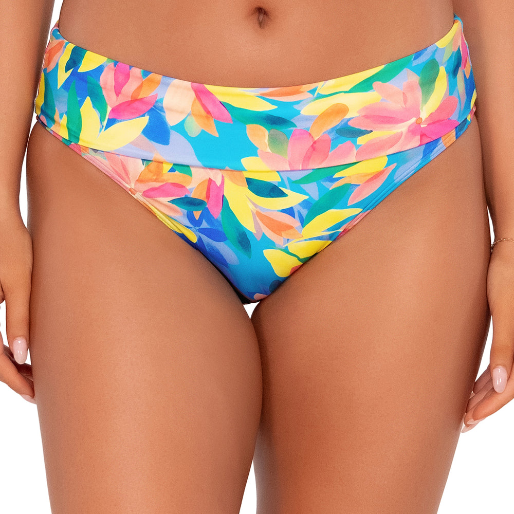 Sunsets Shoreline Petals Hannah High Waist Bikini Bottom