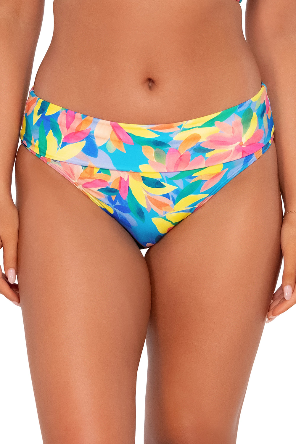 Sunsets Shoreline Petals Hannah High Waist Bikini Bottom