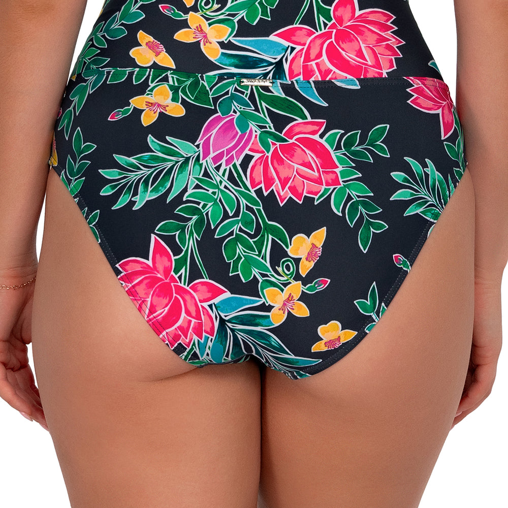 
                      
                        Sunsets Twilight Blooms Hannah High Waist Bikini Bottom
                      
                    