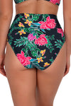 Sunsets Twilight Blooms Hannah High Waist Bikini Bottom