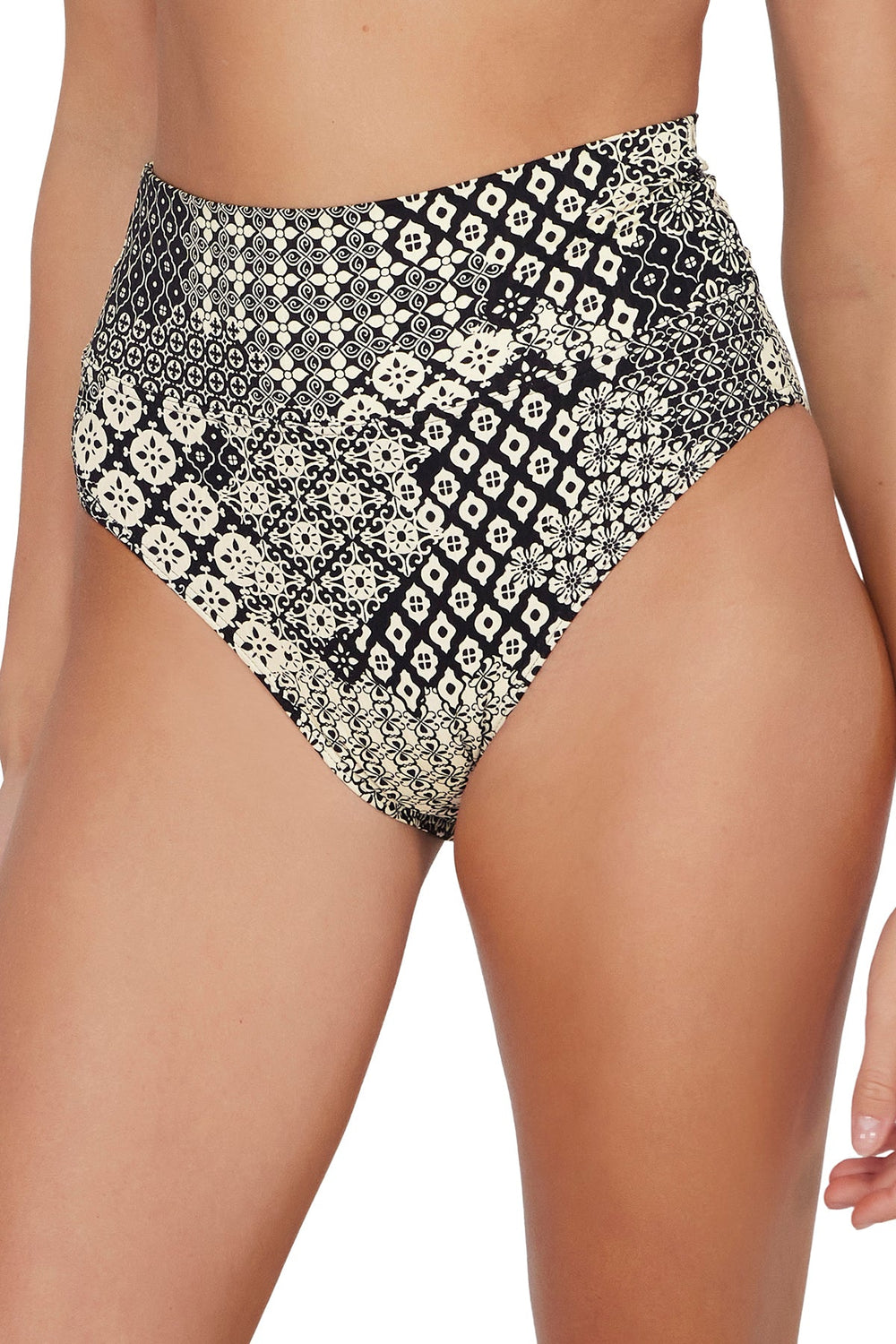 Sunsets Venice Seagrass Texture Hannah High Waist Bottom