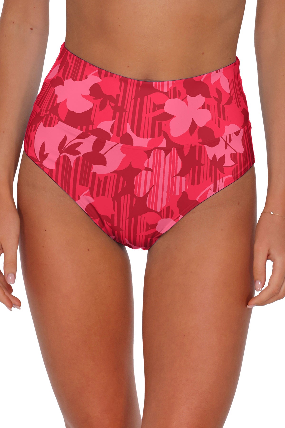 Sunsets Rambling Rose Hannah High Waist Bottom