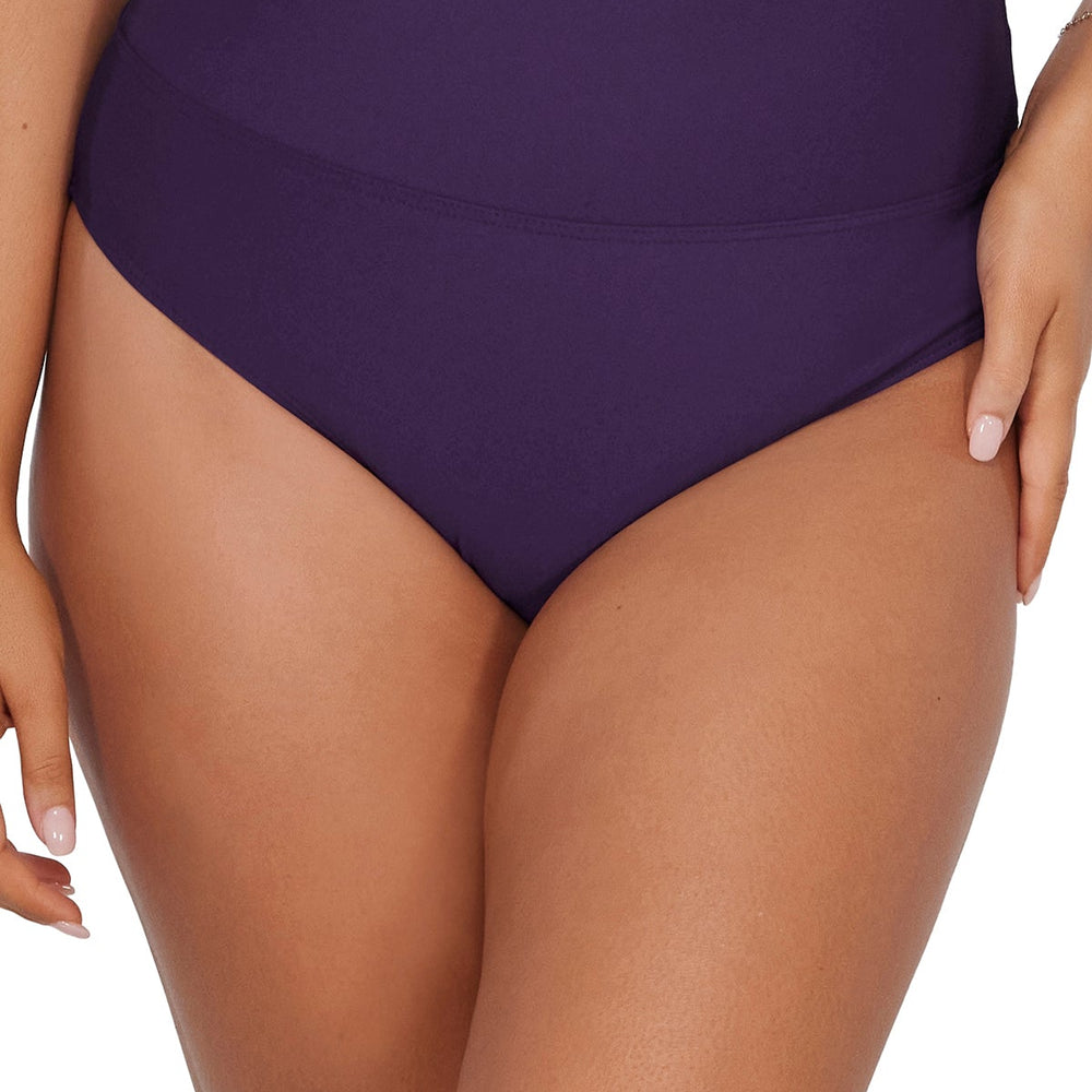 Sunsets Paradise Plum Arlene High Waist Bottom