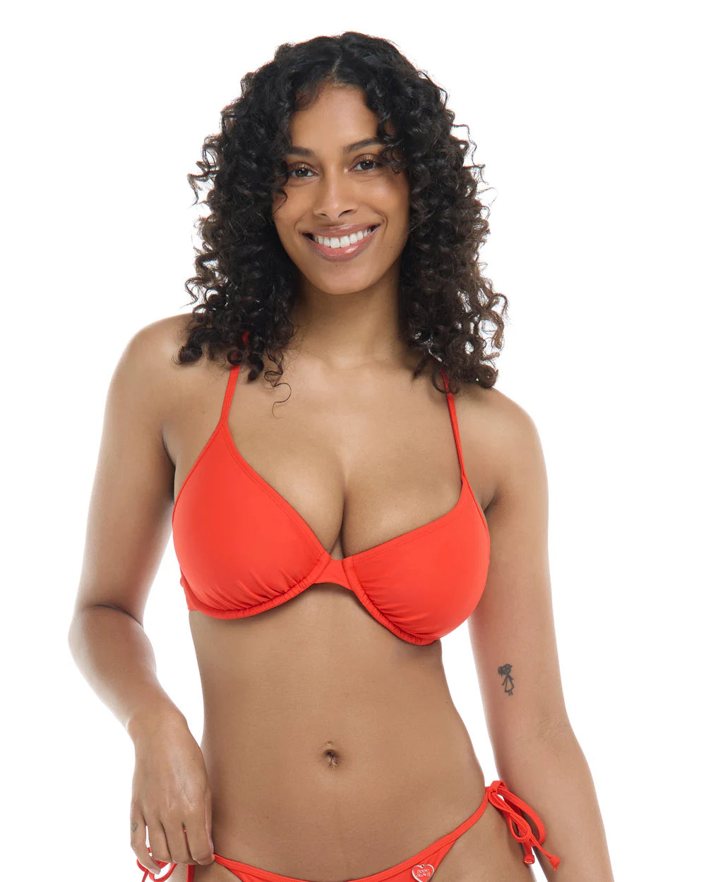 Body Glove Smoothies Solo Cup Sizes Underwire Bikini Top Poppy