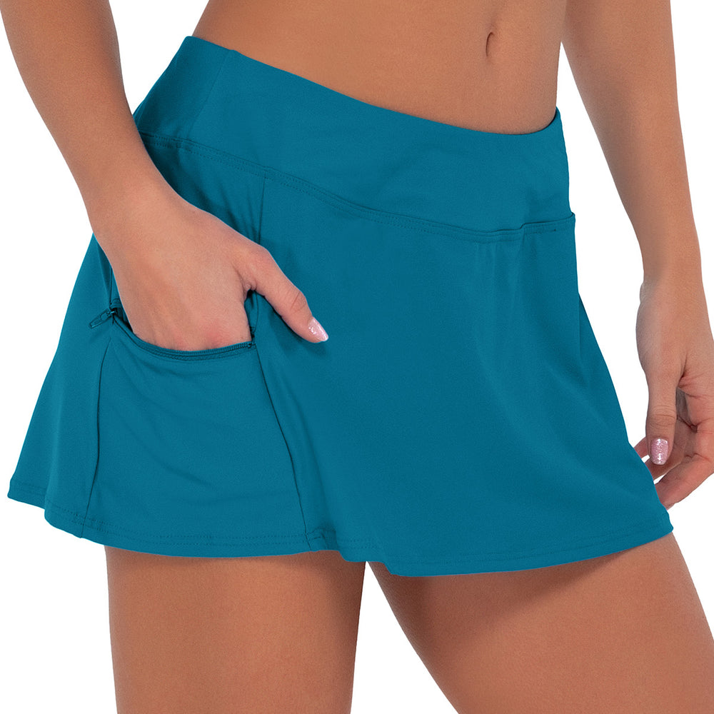 
                      
                        Sunsets Avalon Teal Sporty Swim Skirt
                      
                    