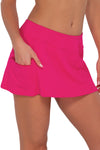 Sunsets Begonia Sandbar Rib Sporty Swim Skirt