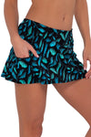 Sunsets Cascade Seagrass Texture Sporty Swim Skirt