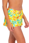 Sunsets Golden Tropics Sandbar Rib Sporty Swim Skirt