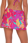 Sunsets Oasis Sandbar Rib Sporty Swim Skirt