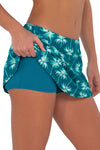 Sunsets Palm Beach Sporty Swim Skirt