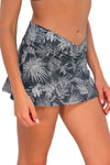 Sunsets Fanfare Seagrass Texture Summer Lovin Swim Skirt
